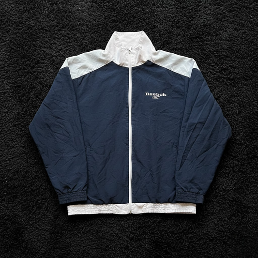 Chaqueta Vintage Reebok Azul Marino & Blanco