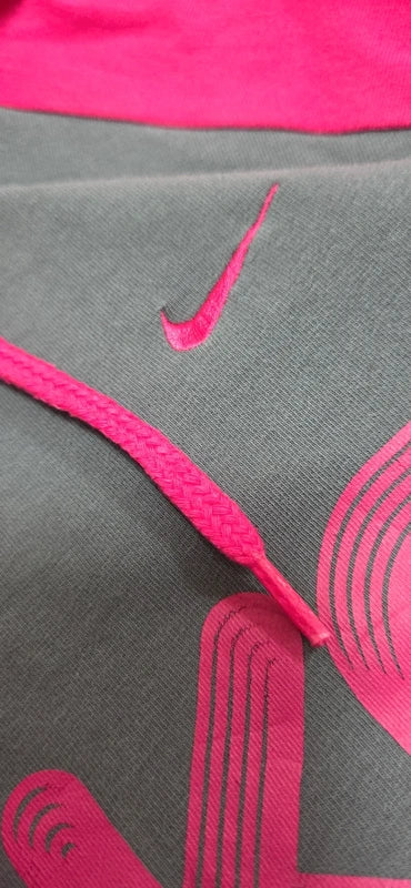 Nike Vintage Hoodie Gris y Rosa
