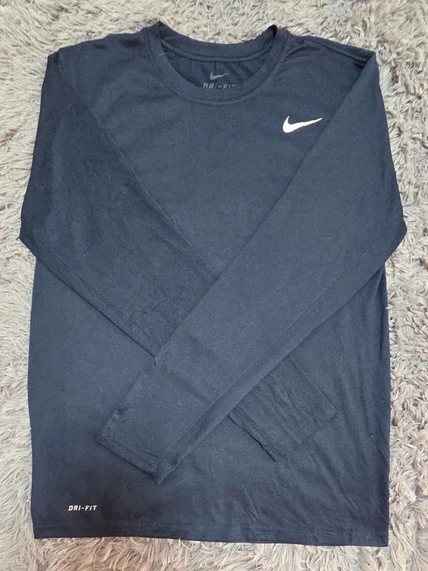 Nike Dri-FIT Long Sleeve Azul Marino