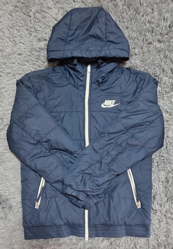 Nike Hooded Puffer Jacket Azul Marino