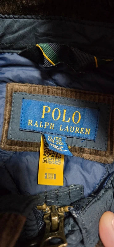 Polo Ralph Lauren Quilted Jacket Azul Grisáceo