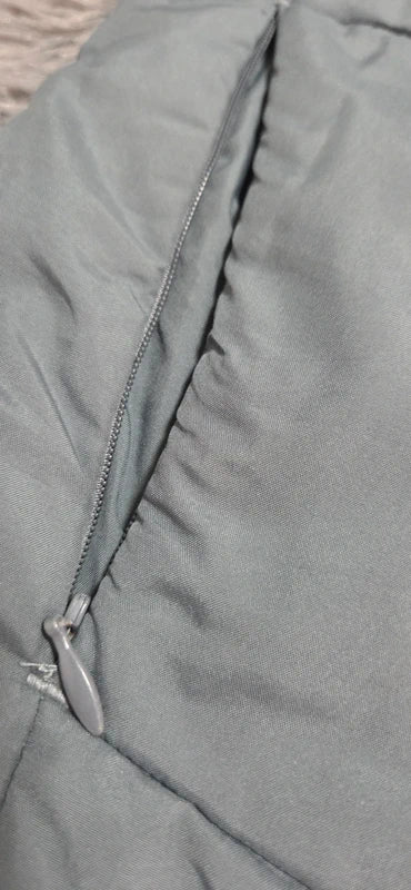 Adidas Hooded Puffer Jacket Verde Grisáceo