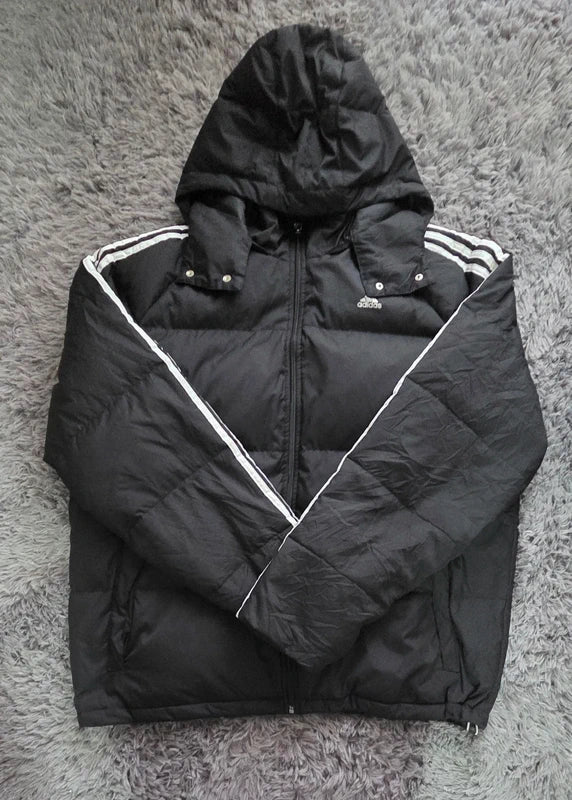 Adidas Hooded Puffer Jacket Negra