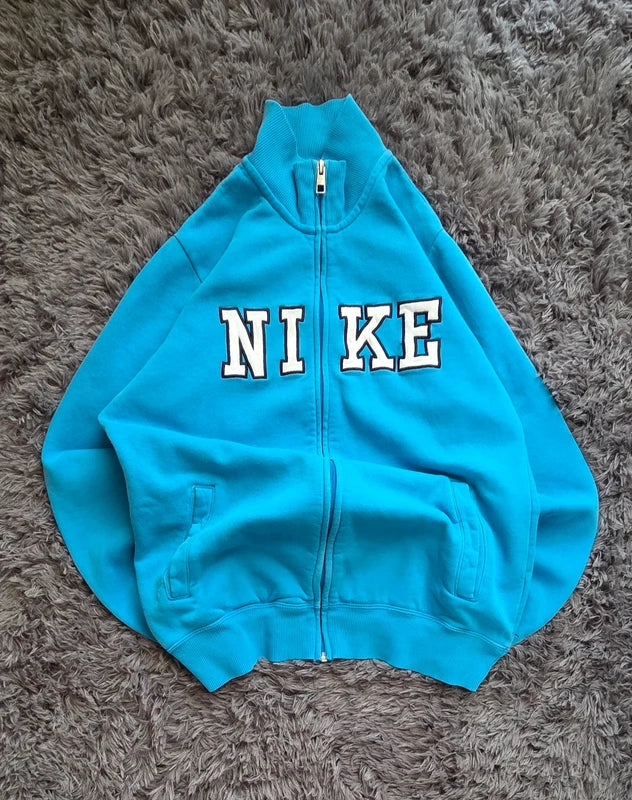 Nike Zip-Up College Jacket Azul Turquesa