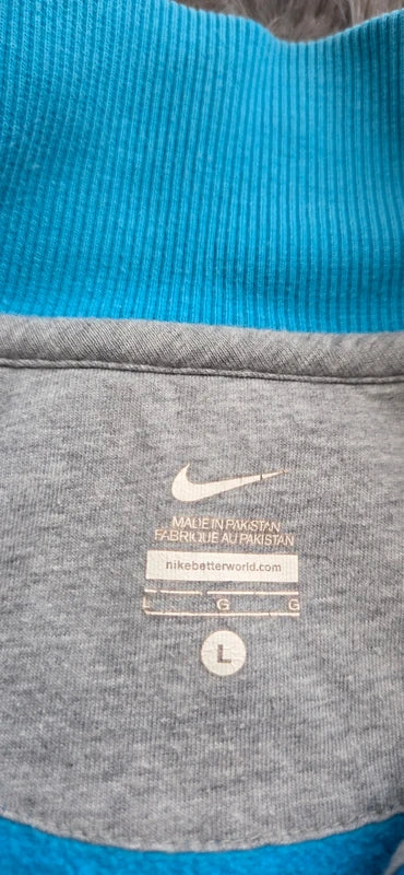 Nike Zip-Up College Jacket Azul Turquesa