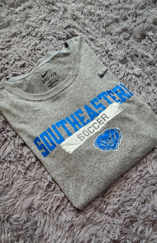 Nike Dri-FIT Long Sleeve Soccer Tee Gris