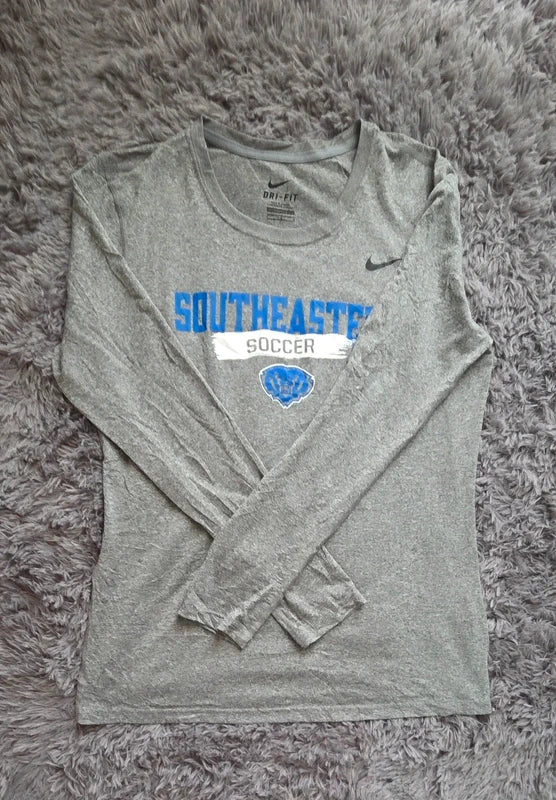 Nike Dri-FIT Long Sleeve Soccer Tee Gris
