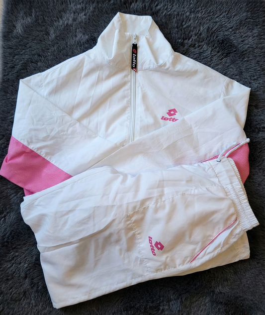 Chándal Vintage Lotto Blanco & Rosa